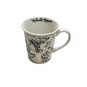 Walt Disney Sketchbook Ceramic Minnie Mouse Coffee Mug
